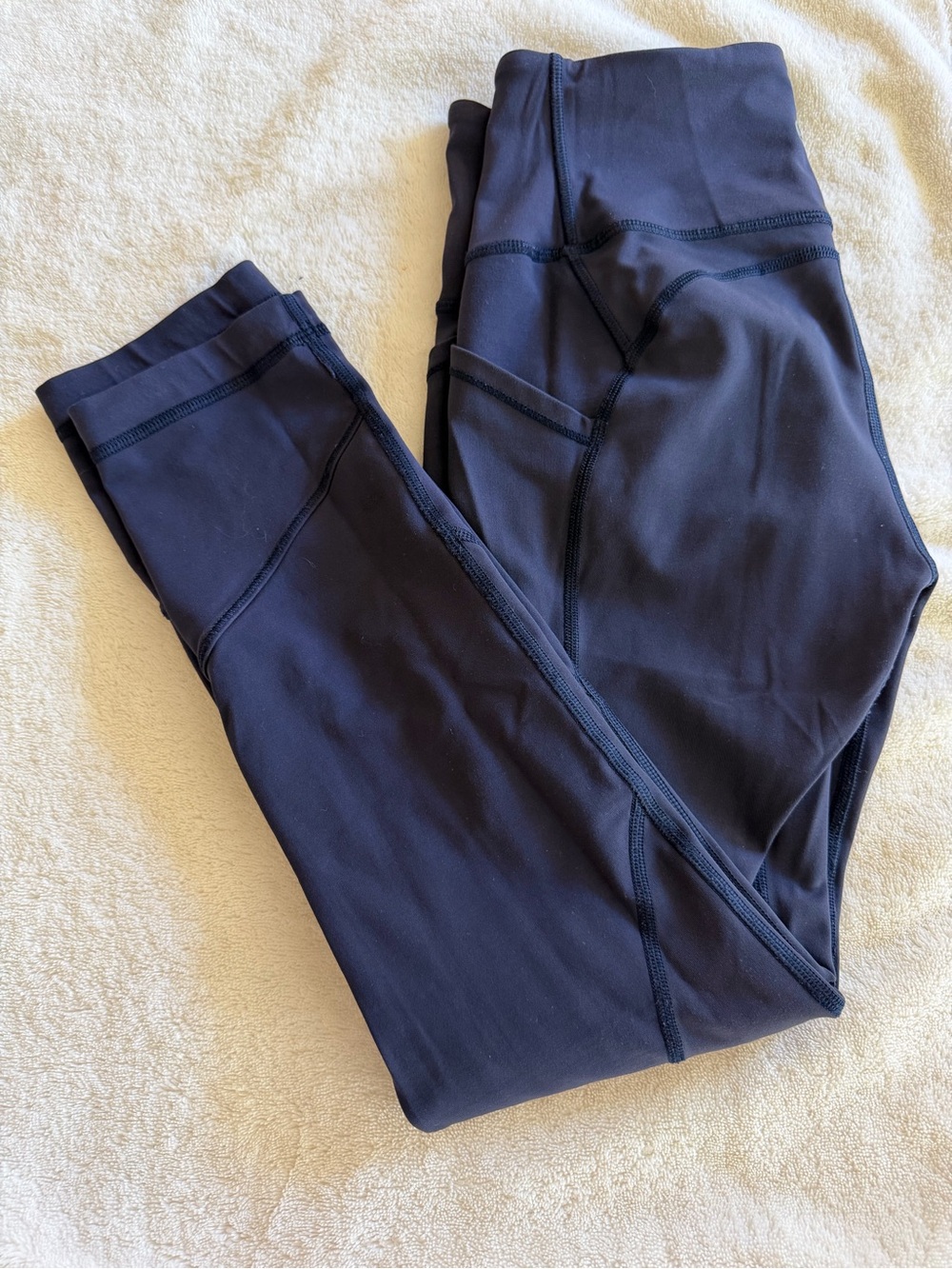 lululemon athletica Navy High-Rise Workout Leggings 23” inseam